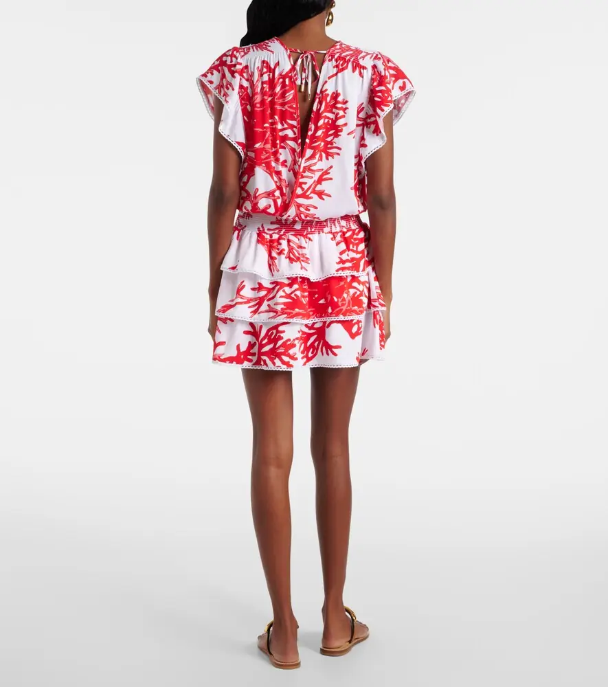 Melissa Odabash Jess printed tiered minidress | Thumbnail 5