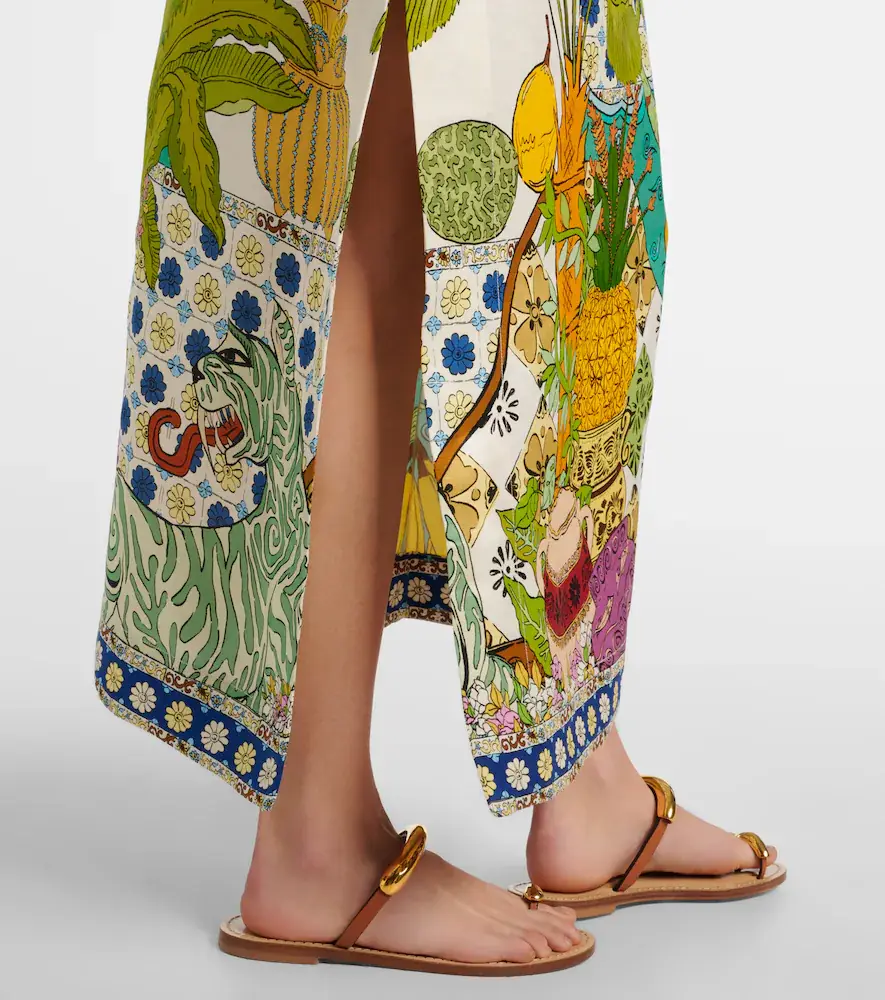 ALÉMAIS Alémais Hazel printed cotton and silk maxi dress | Thumbnail 5
