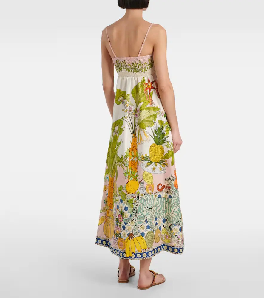 ALÉMAIS Alémais Hazel printed linen-blend maxi dress | Thumbnail 2
