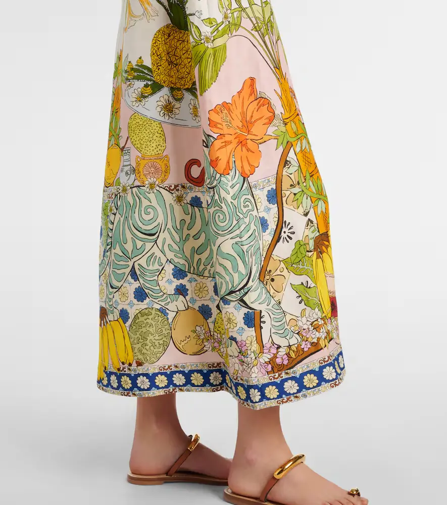 ALÉMAIS Alémais Hazel printed linen-blend maxi dress | Thumbnail 4
