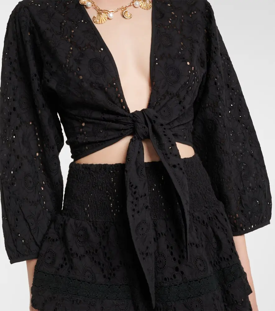 Melissa Odabash Pia cotton lace top | Thumbnail 5