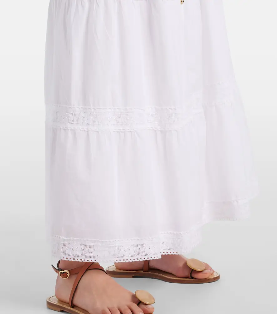 Melissa Odabash Cate lace-trimmed cotton maxi skirt | Thumbnail 2 Melissa Odabash Cate lace-trimmed cotton maxi skirt | Thumbnail 2