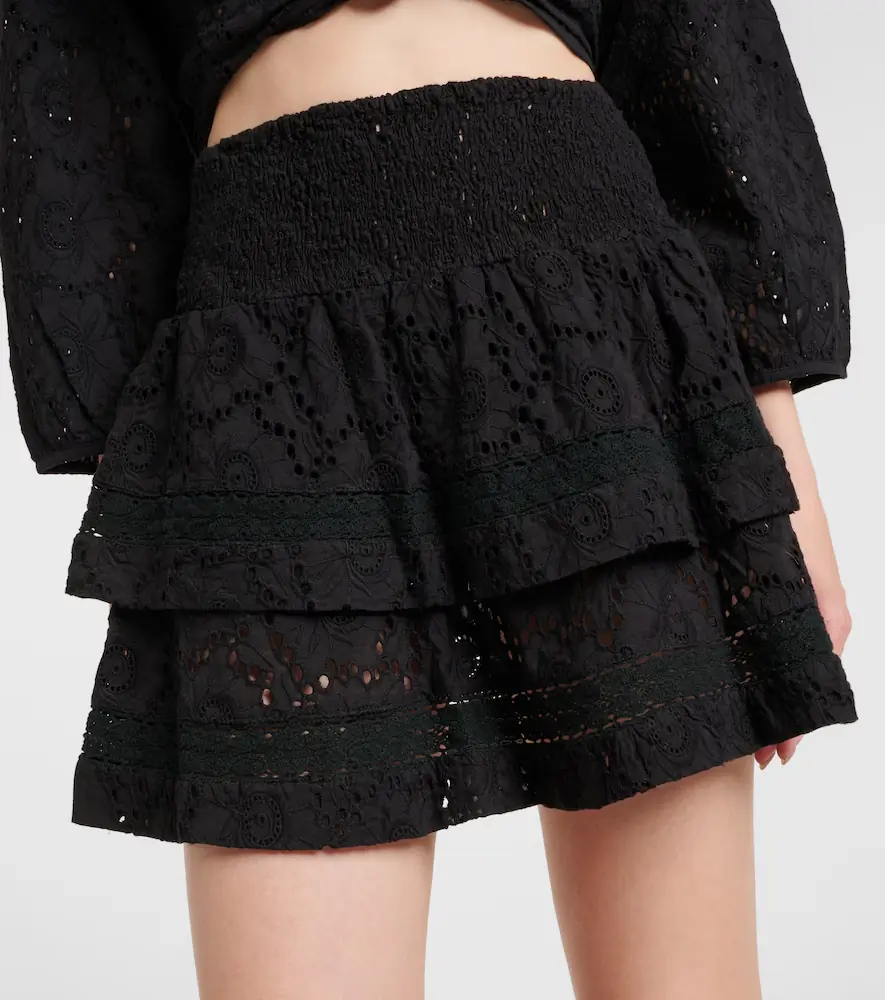 Melissa Odabash Riri cotton broderie miniskirt | Thumbnail 3