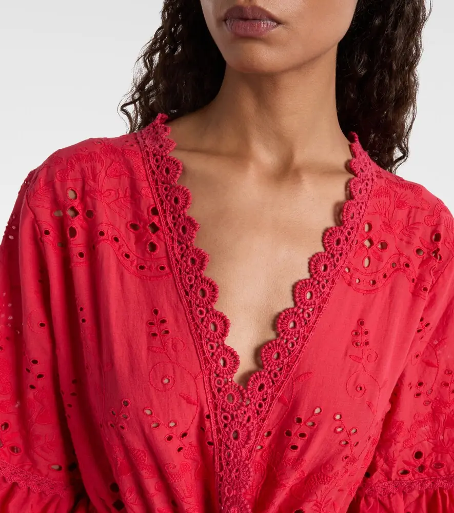 Melissa Odabash Tallulah embroidered cotton kaftan | Thumbnail 3