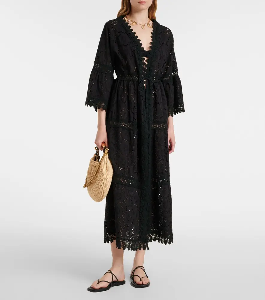 Melissa Odabash Robbie cotton lace kaftan | Thumbnail 3