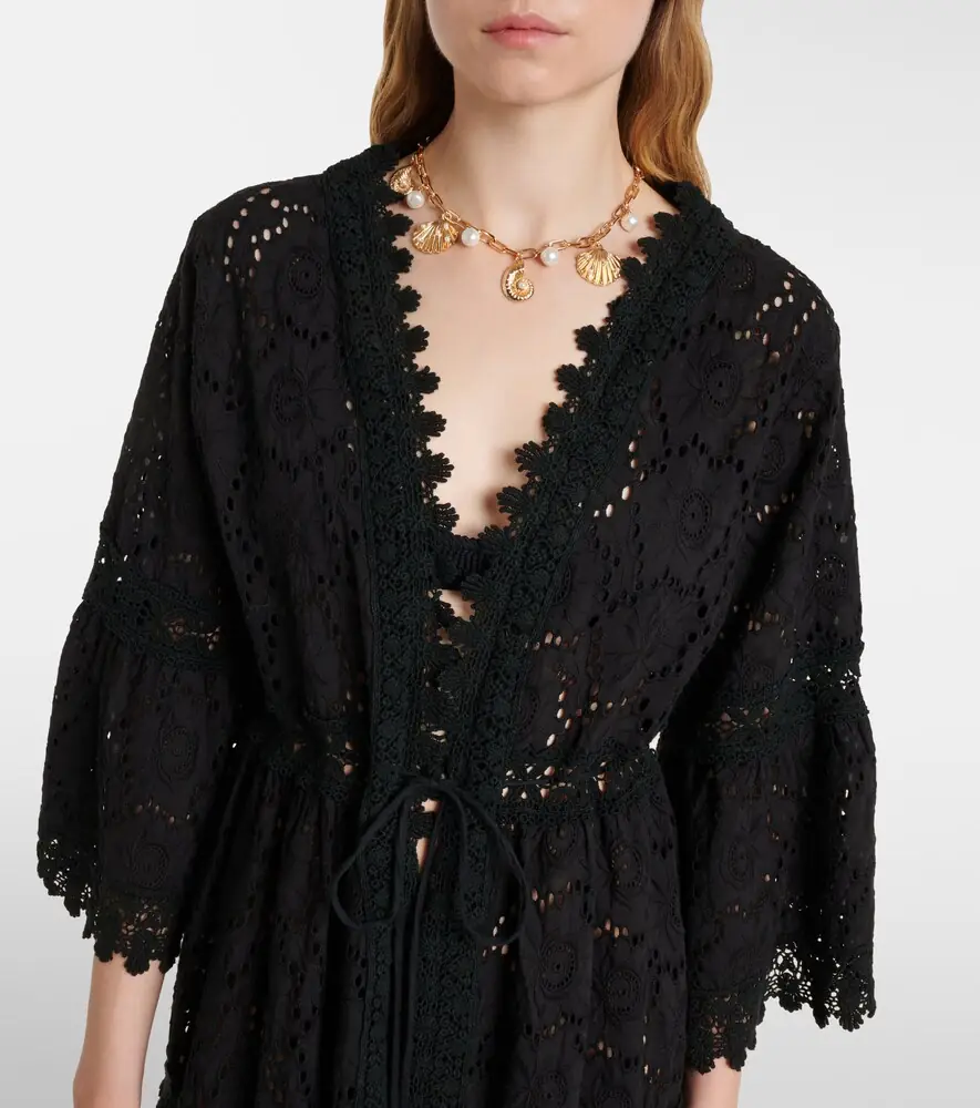 Melissa Odabash Robbie cotton lace kaftan | Thumbnail 5