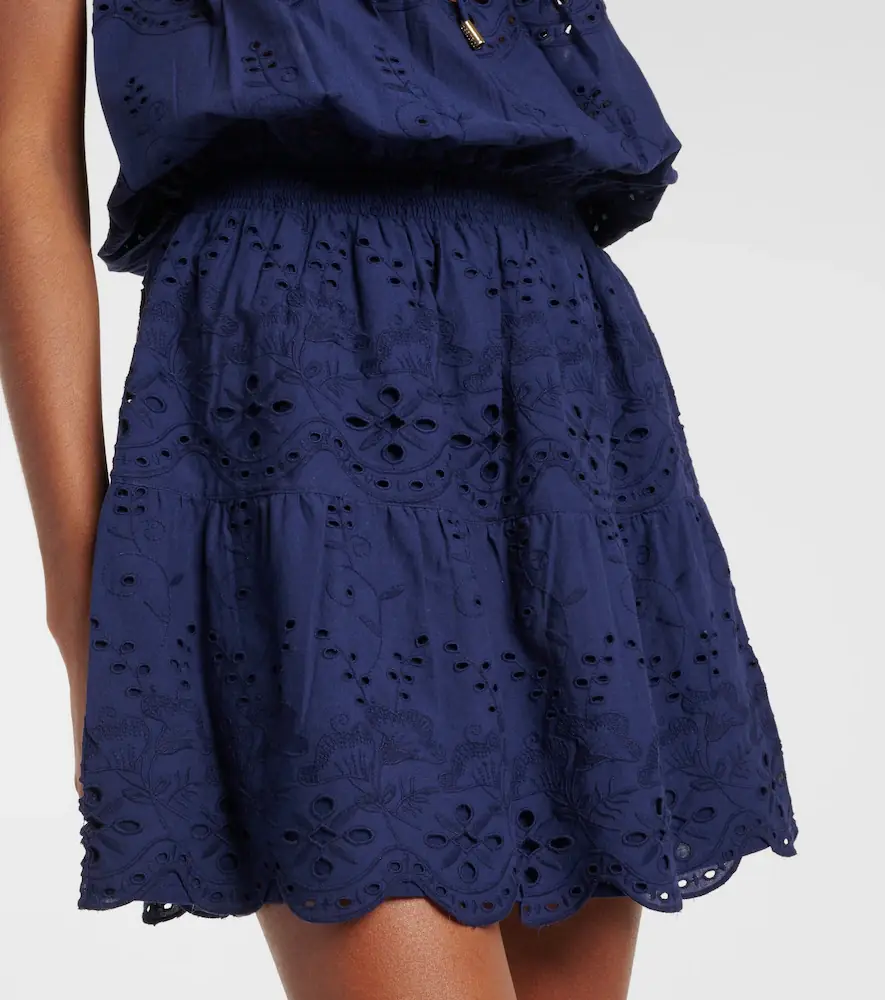 Melissa Odabash Colette cotton broderie anglaise minidress | Thumbnail 2