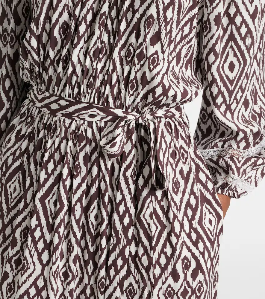 Melissa Odabash Eclipse gathered printed midi dress | Thumbnail 2