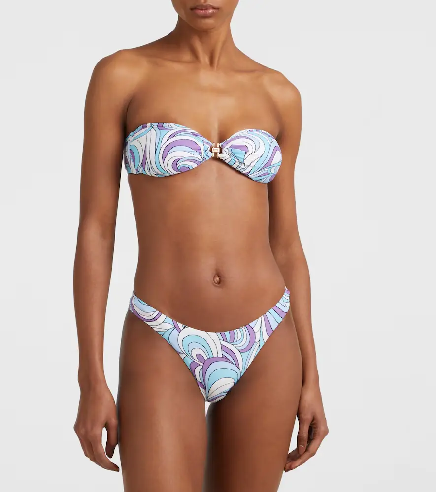 Melissa Odabash Istanbul printed bandeau bikini top | Thumbnail 2