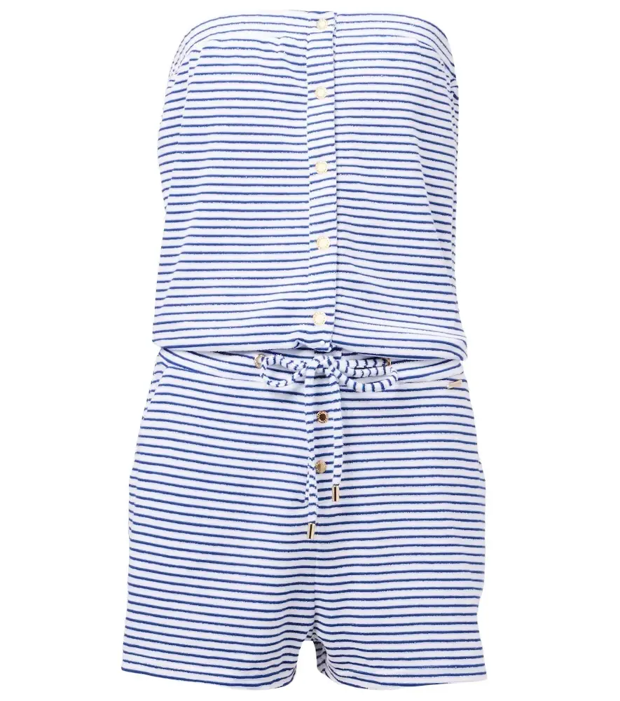 Melissa Odabash Venus cotton-blend terry romper | Image 1 Melissa Odabash Venus cotton-blend terry romper | Image 1