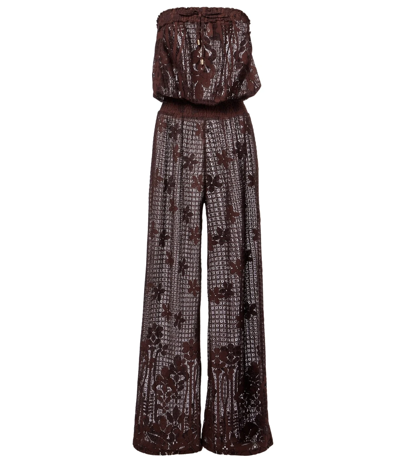 Viv off-shoulder cotton-blend jumpsuit Viv off-shoulder cotton-blend jumpsuit