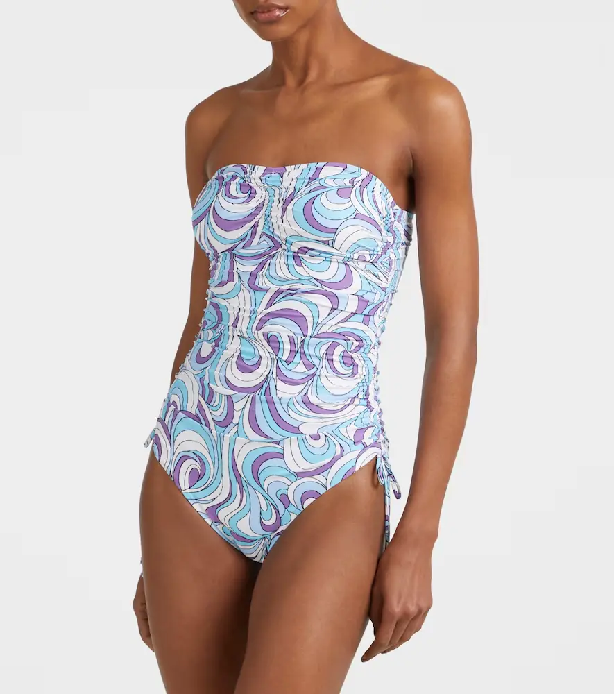 Melissa Odabash Sydney strapless shoulder swimsuit | Thumbnail 2