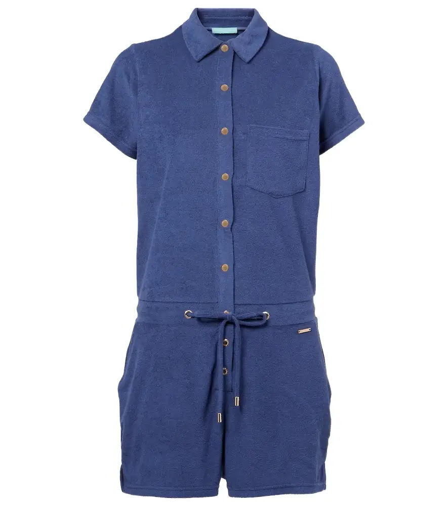 Melissa Odabash Border cotton-blend playsuit | Image 1 Melissa Odabash Border cotton-blend playsuit | Image 1
