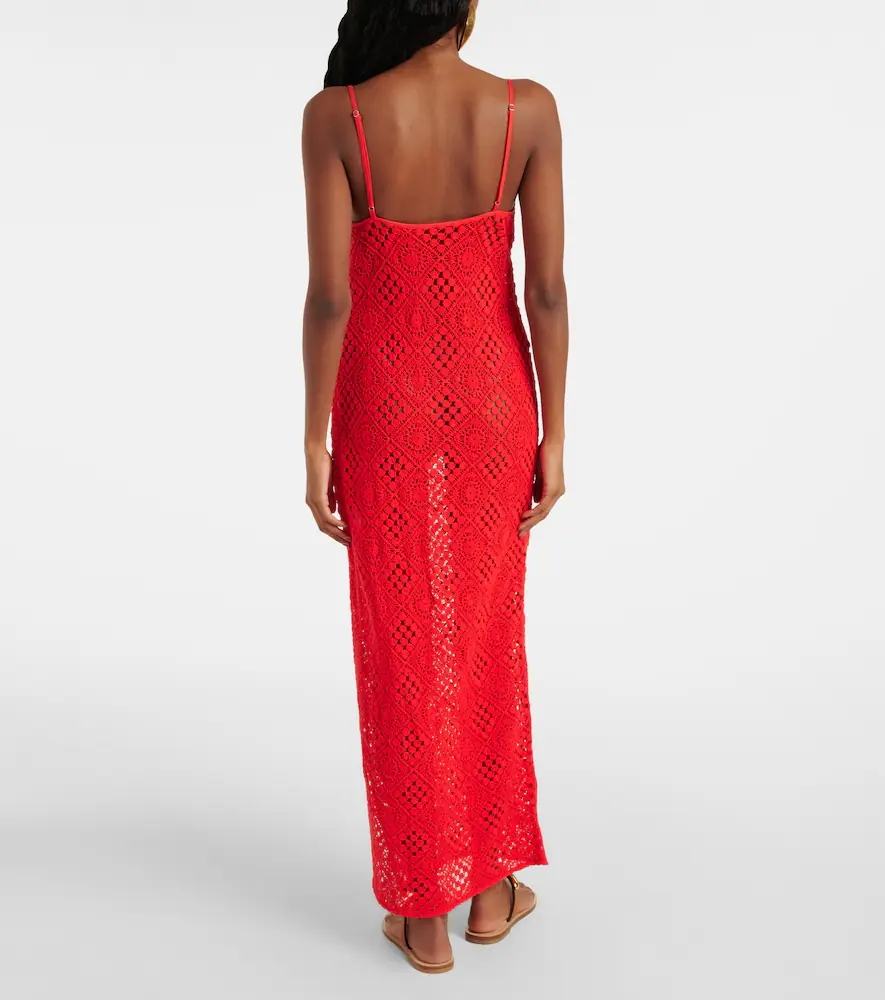 SIR. Rayure crochet cotton maxi dress | Thumbnail 2