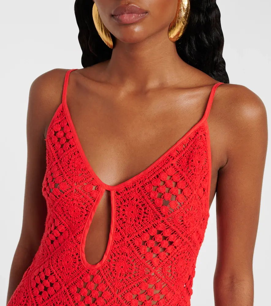 SIR. Rayure crochet cotton maxi dress | Thumbnail 3
