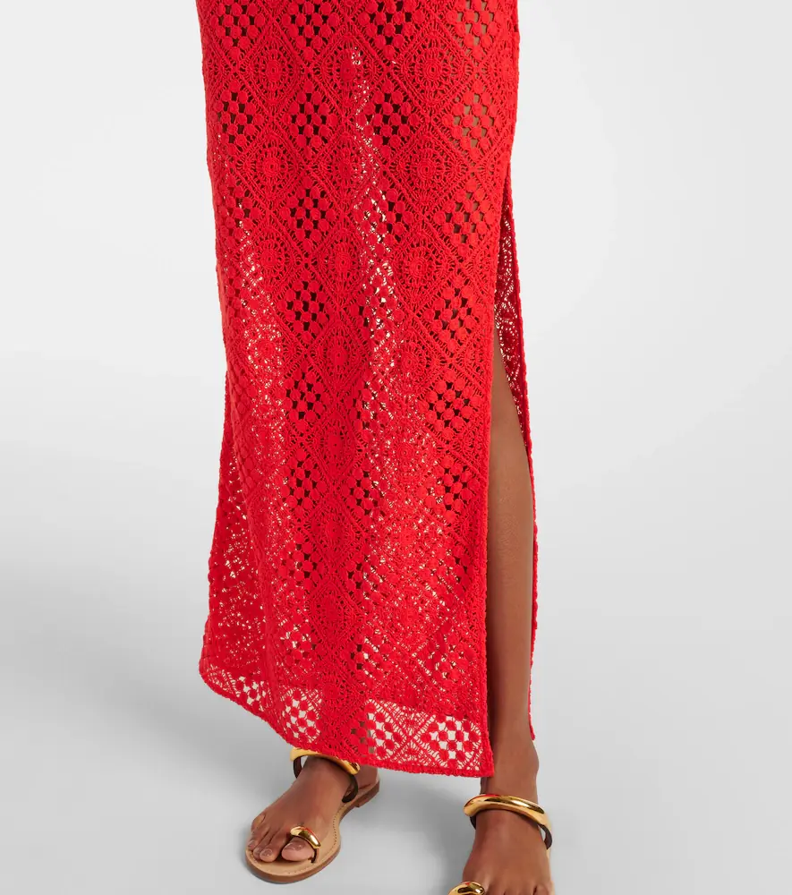 SIR. Rayure crochet cotton maxi dress | Thumbnail 4