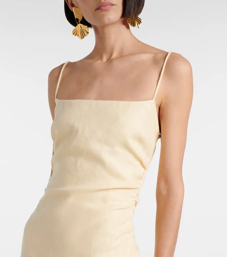 SIR. Tamara linen midi dress | Thumbnail 2