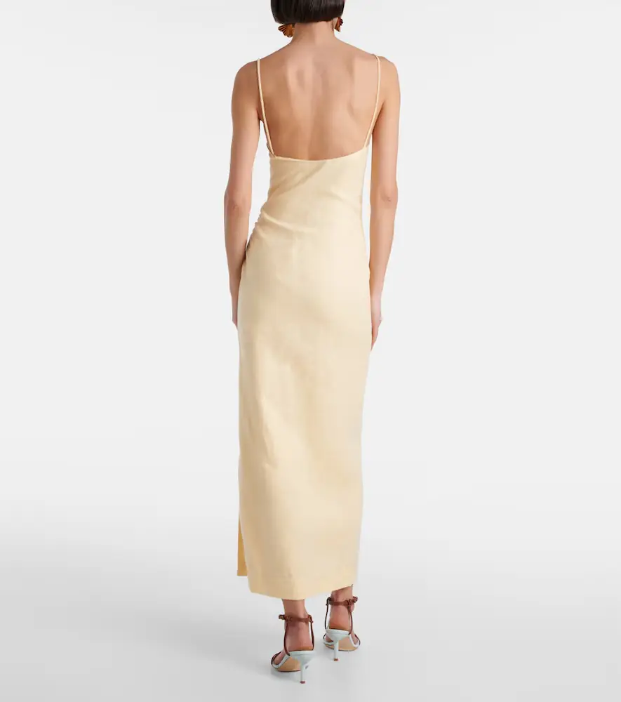 SIR. Tamara linen midi dress | Thumbnail 4