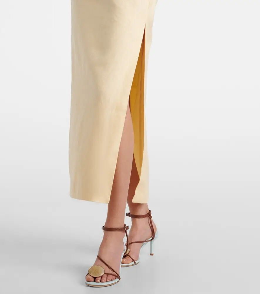 SIR. Tamara linen midi dress | Thumbnail 5