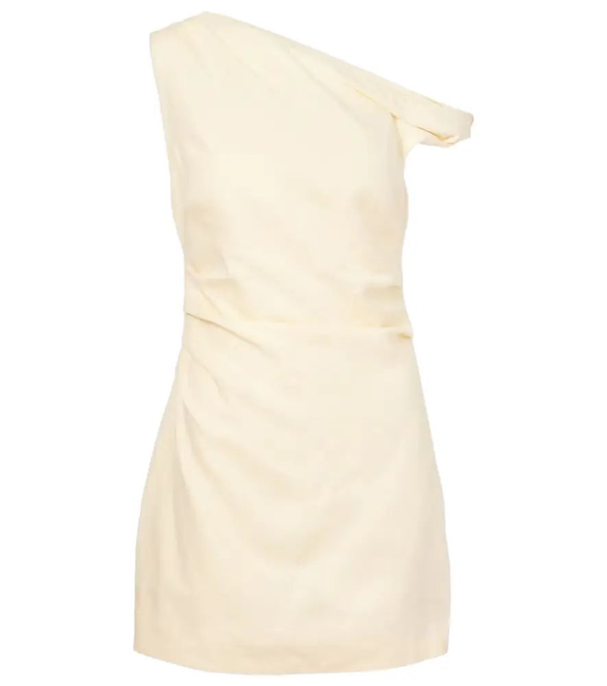 SIR Iris one-shoulder linen minidress | Image 1 SIR Iris one-shoulder linen minidress | Image 1