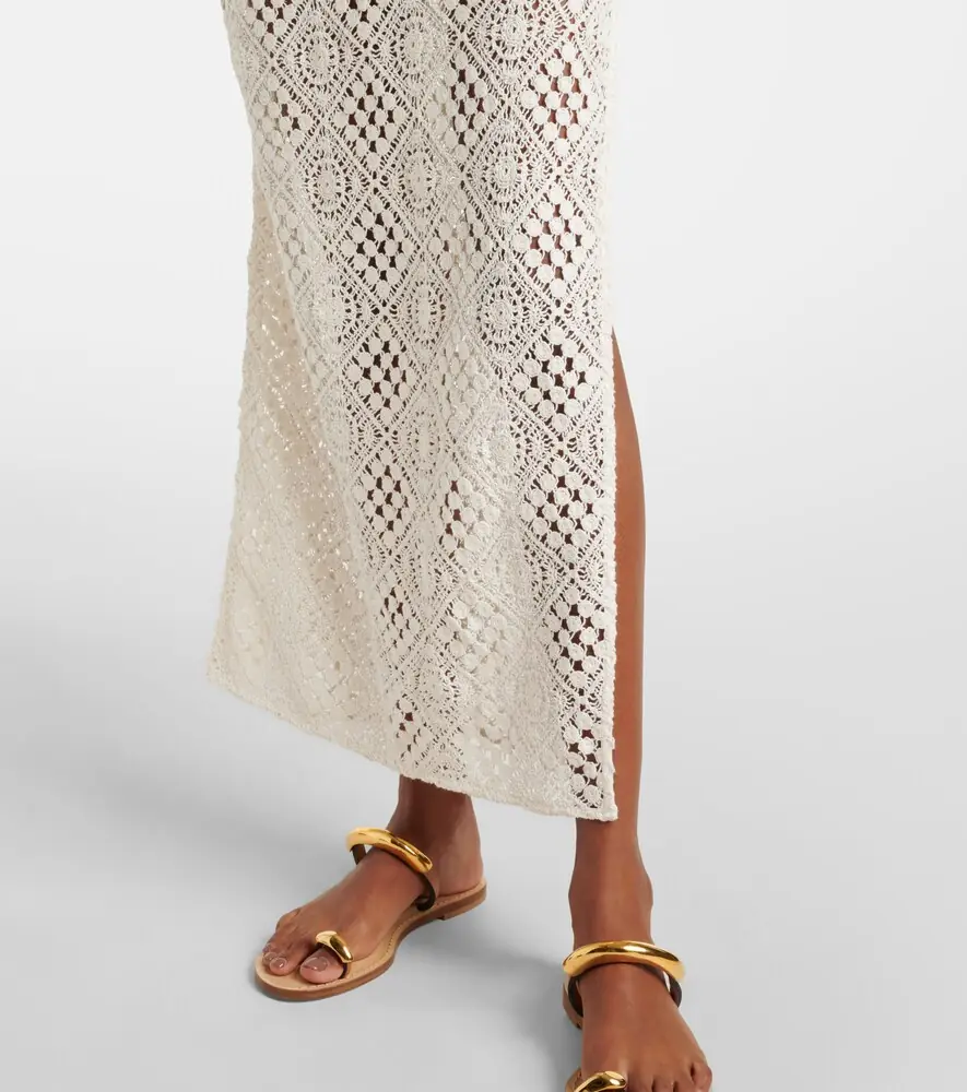 SIR. Rayure crochet cotton maxi dress | Thumbnail 3