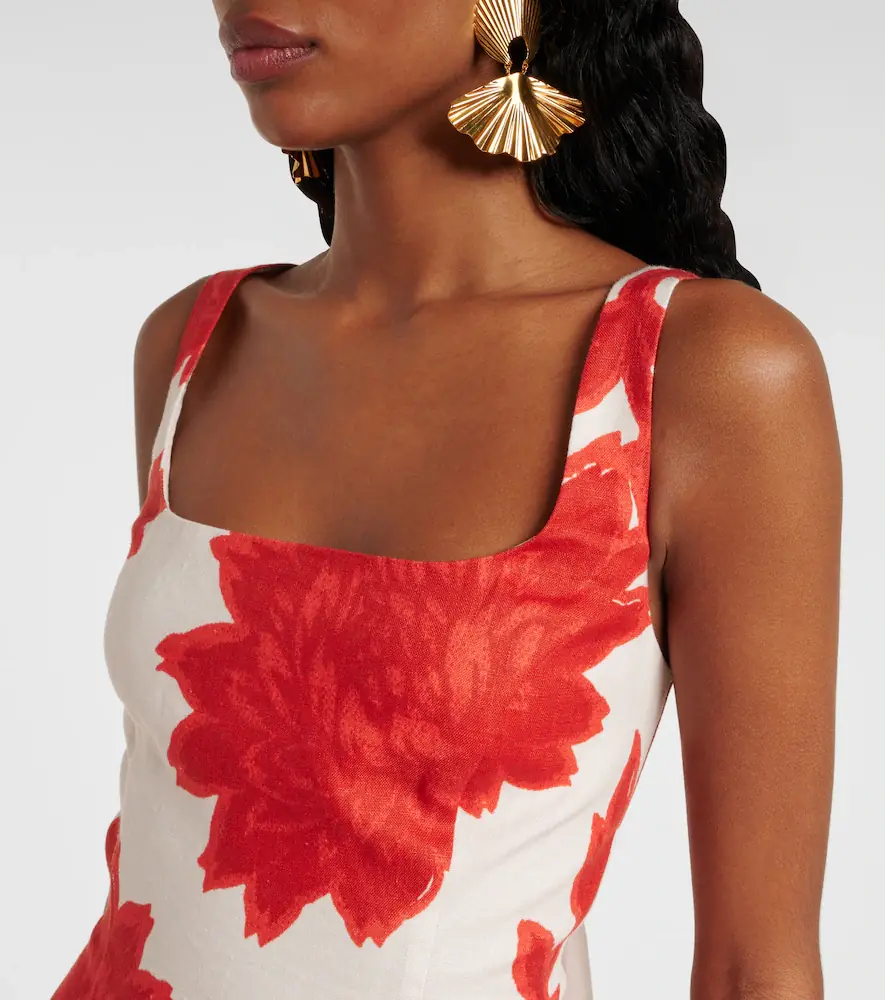 SIR. Floral linen maxi dress | Thumbnail 2