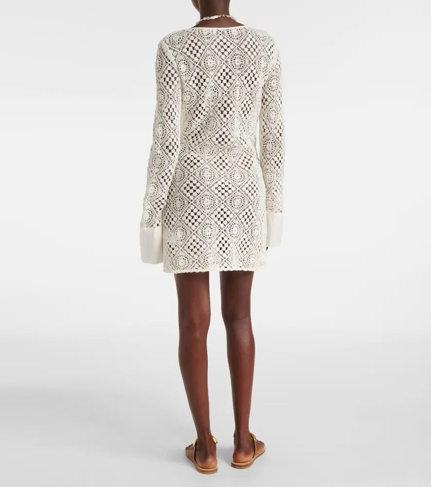 SIR. Rayure crochet cotton minidress | Thumbnail 5 SIR. Rayure crochet cotton minidress | Thumbnail 5