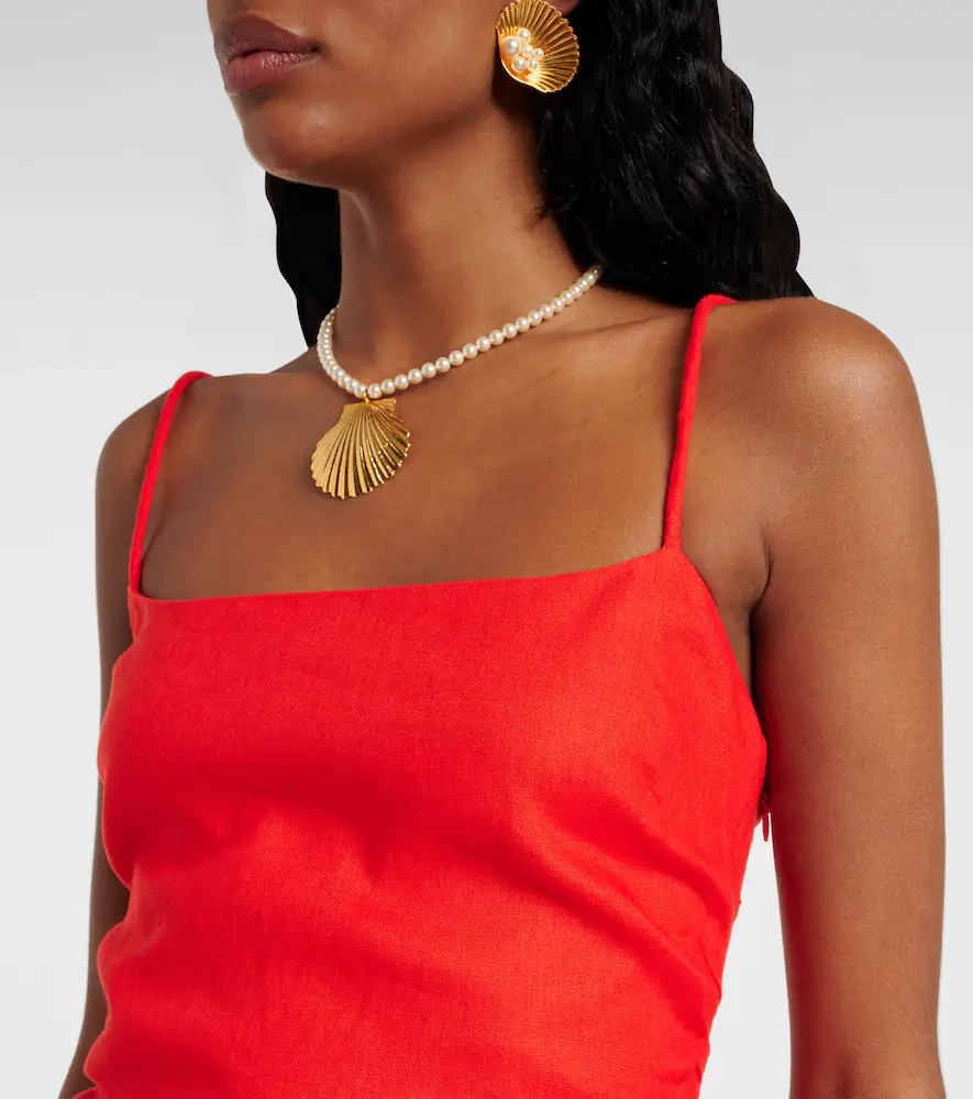SIR. Tamara linen minidress | Thumbnail 2
