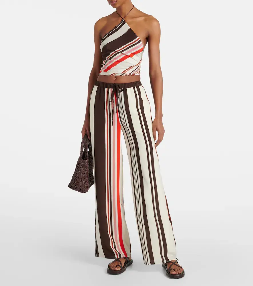 SIR. Thistle silk satin wide-leg pants | Thumbnail 2