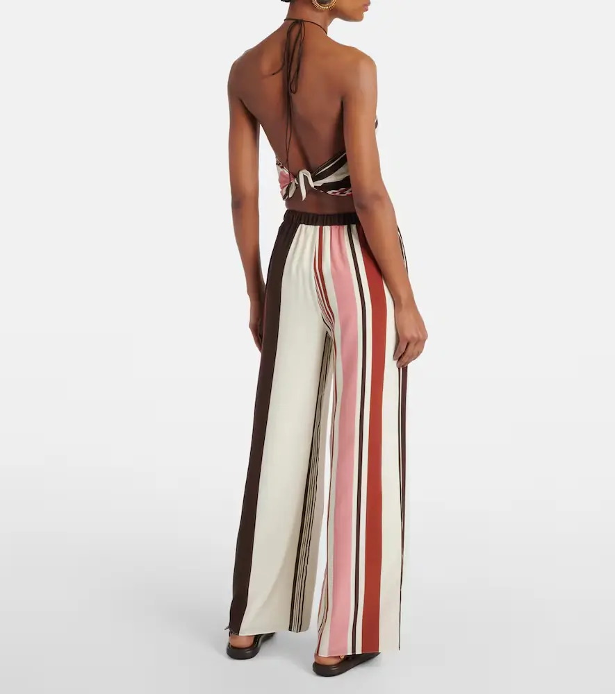 SIR. Thistle silk satin wide-leg pants | Thumbnail 4