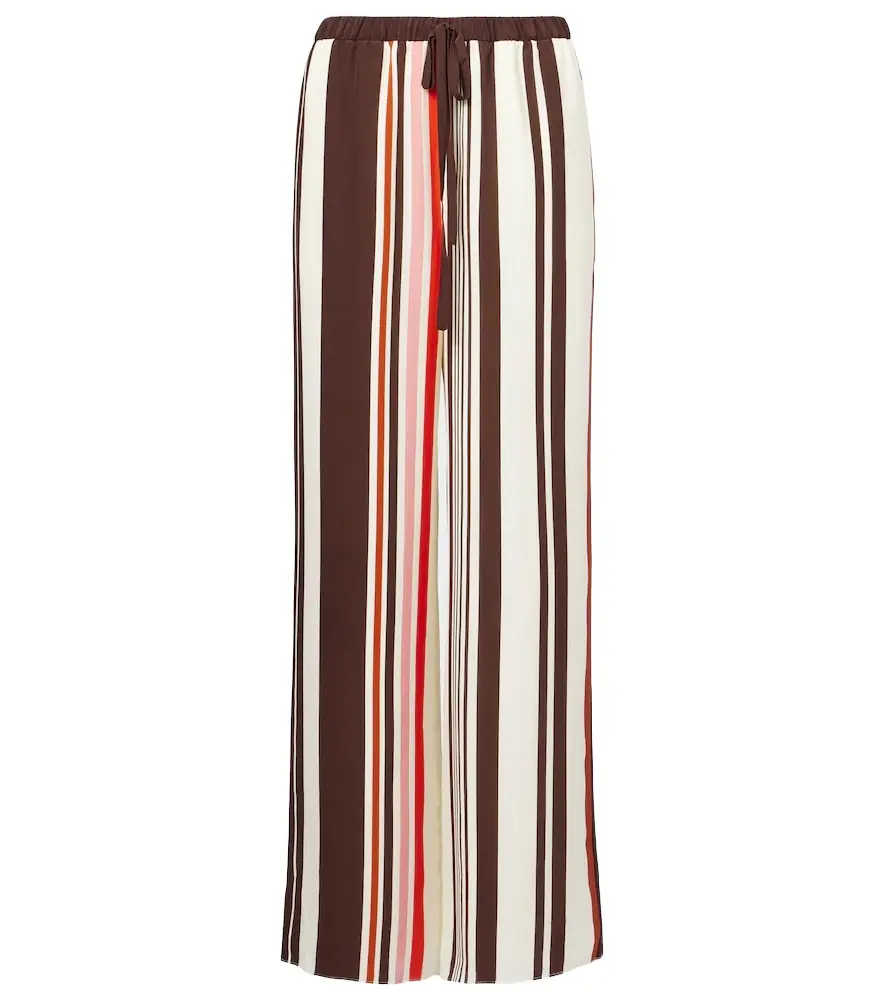 SIR. Thistle silk satin wide-leg pants