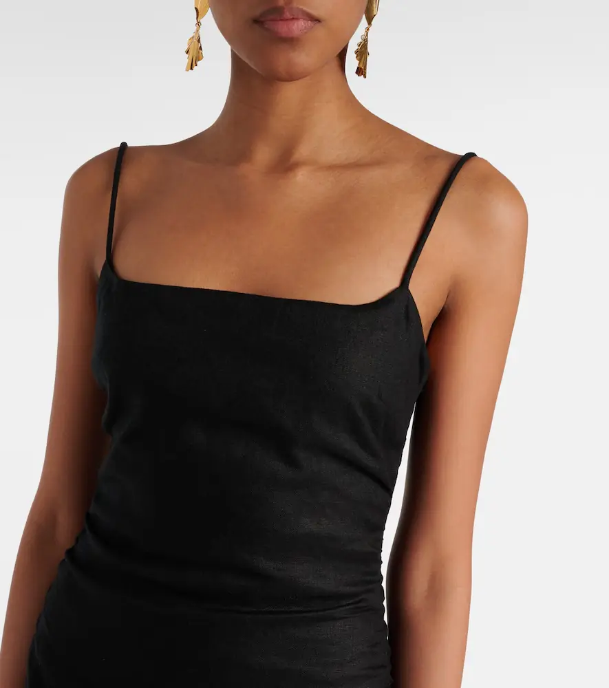 SIR. Linen midi dress | Thumbnail 3