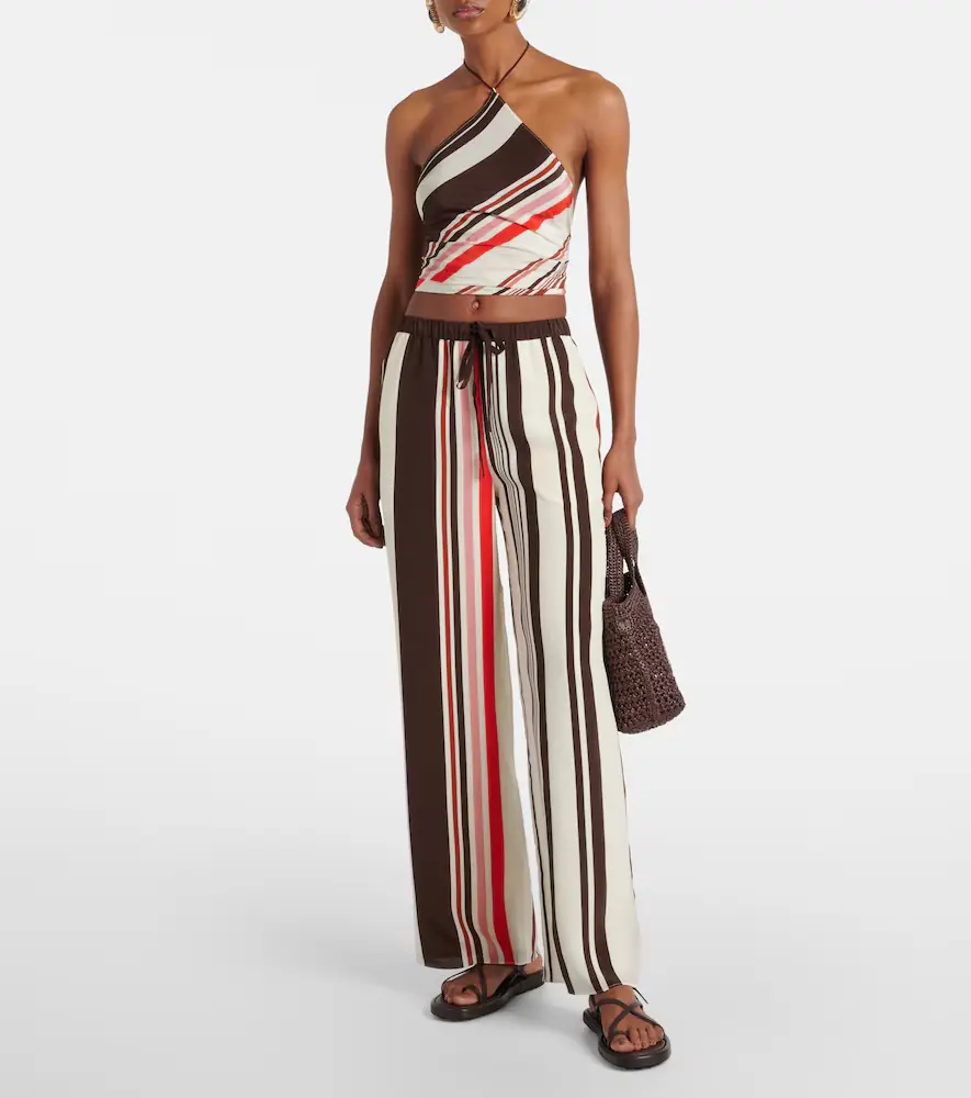 SIR. Thistle striped open-back silk satin top | Thumbnail 2 SIR. Thistle striped open-back silk satin top | Thumbnail 2