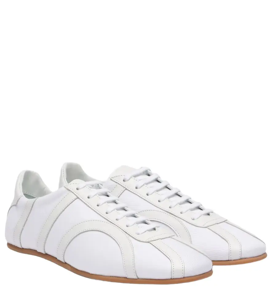 TOTEME Leather-trimmed sneakers