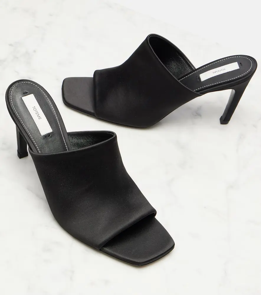TOTEME 85 satin mules | Thumbnail 3