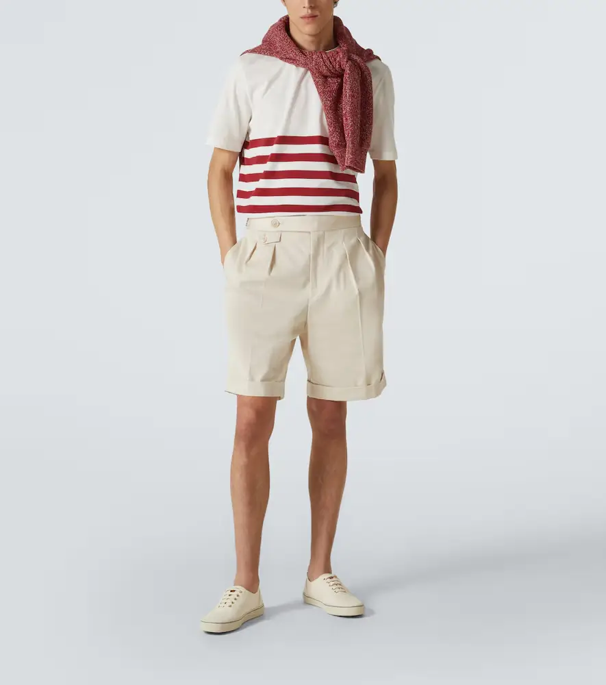 Brunello Cucinelli Striped cotton jersey T-shirt | Thumbnail 5