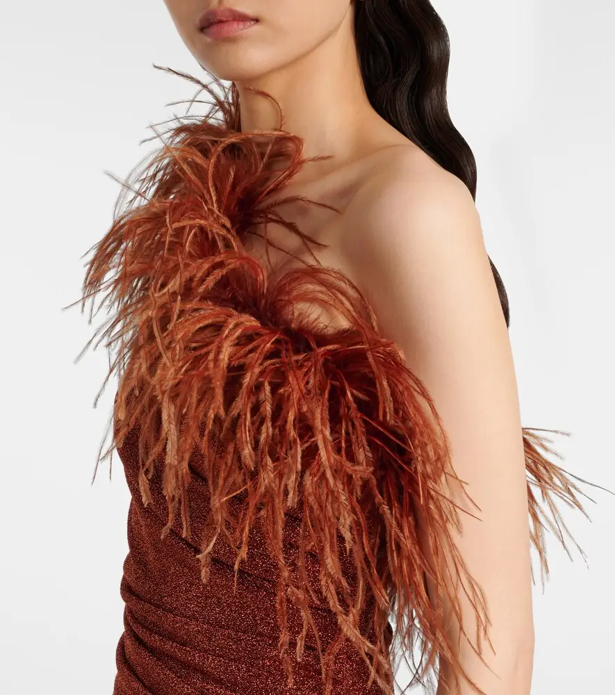 Oséree Oséree Lumière Plumage maxi dress | Thumbnail 6