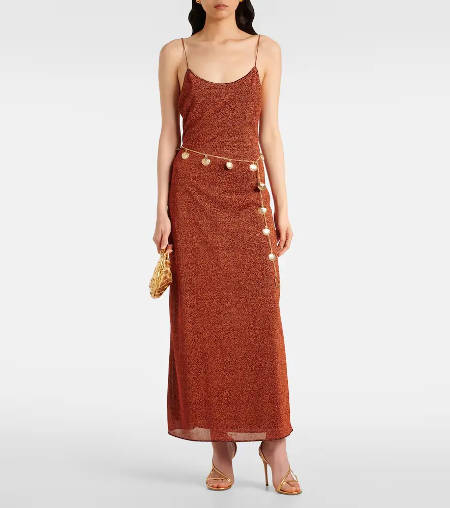 Oséree Oséree Lumière belted maxi dress | Thumbnail 4 Oséree Oséree Lumière belted maxi dress | Thumbnail 4