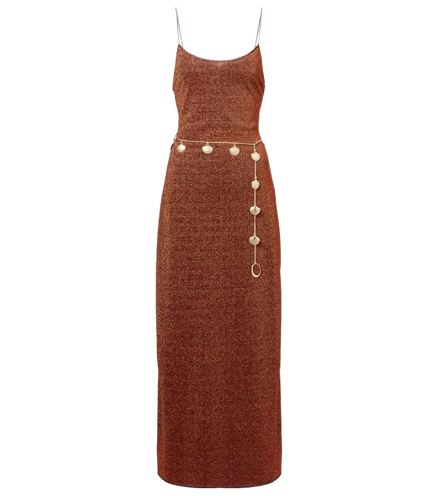 Oséree Oséree Lumière belted maxi dress