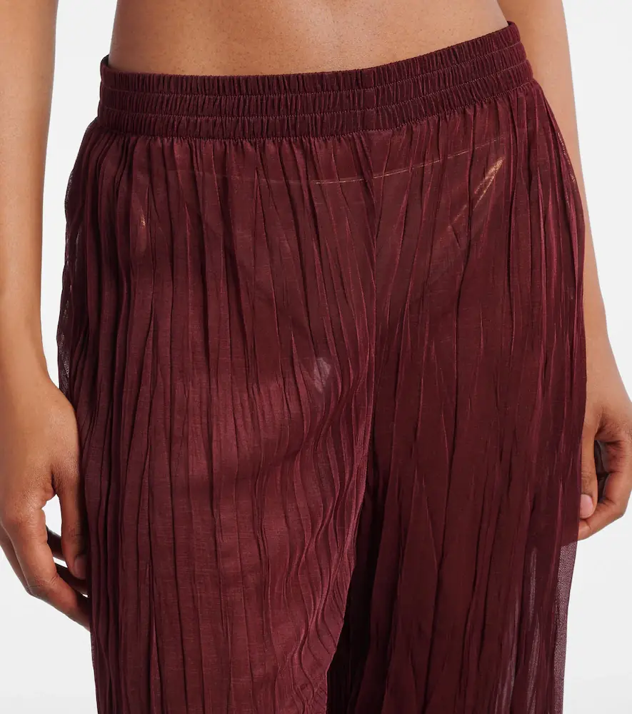 JADE SWIM Amaya sheer wide-leg pants | Thumbnail 4
