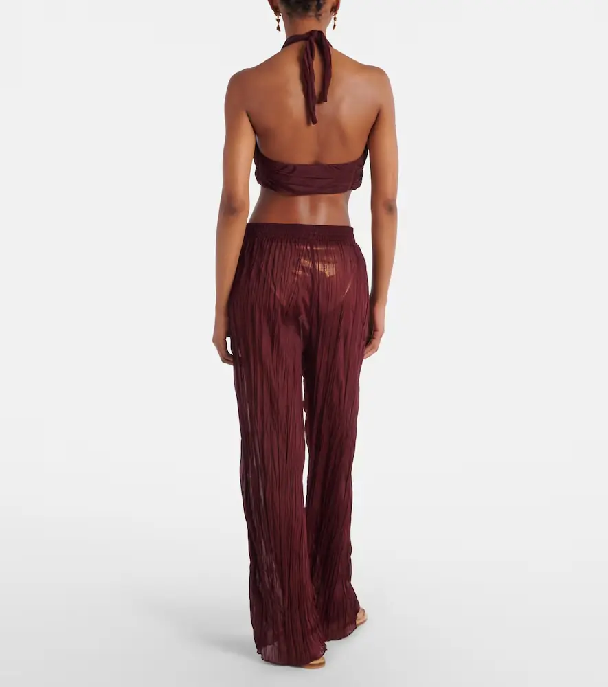 JADE SWIM Amaya sheer wide-leg pants | Thumbnail 5
