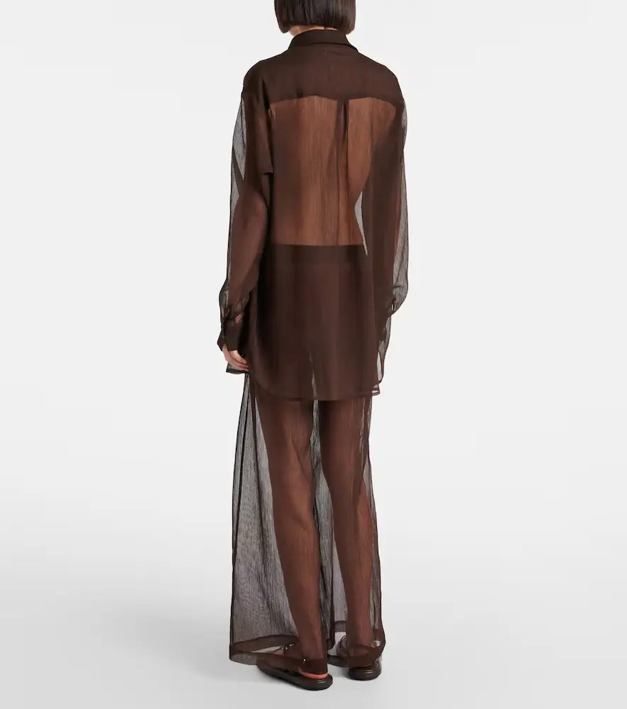 JADE SWIM Mika sheer shirt | Thumbnail 5