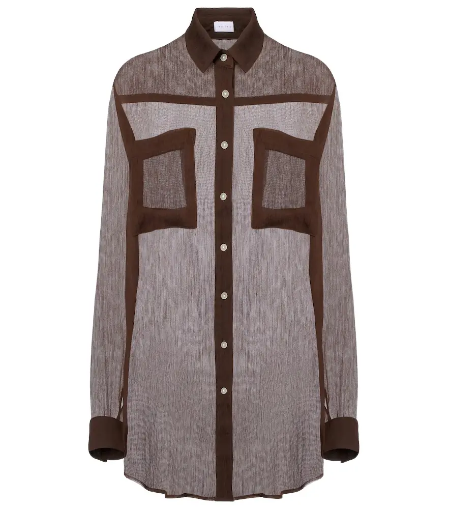 JADE SWIM Mika sheer shirt | Image 1 JADE SWIM Mika sheer shirt | Image 1