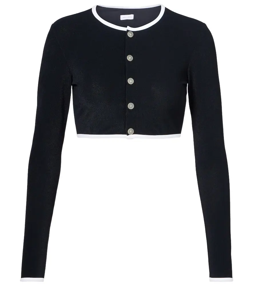 JADE SWIM Terry cropped cardigan | Image 1 JADE SWIM Terry cropped cardigan | Image 1