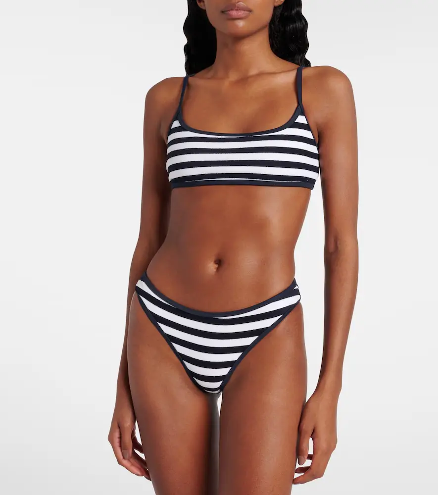JADE SWIM Most Wanted striped terry bikini bottoms | Thumbnail 2