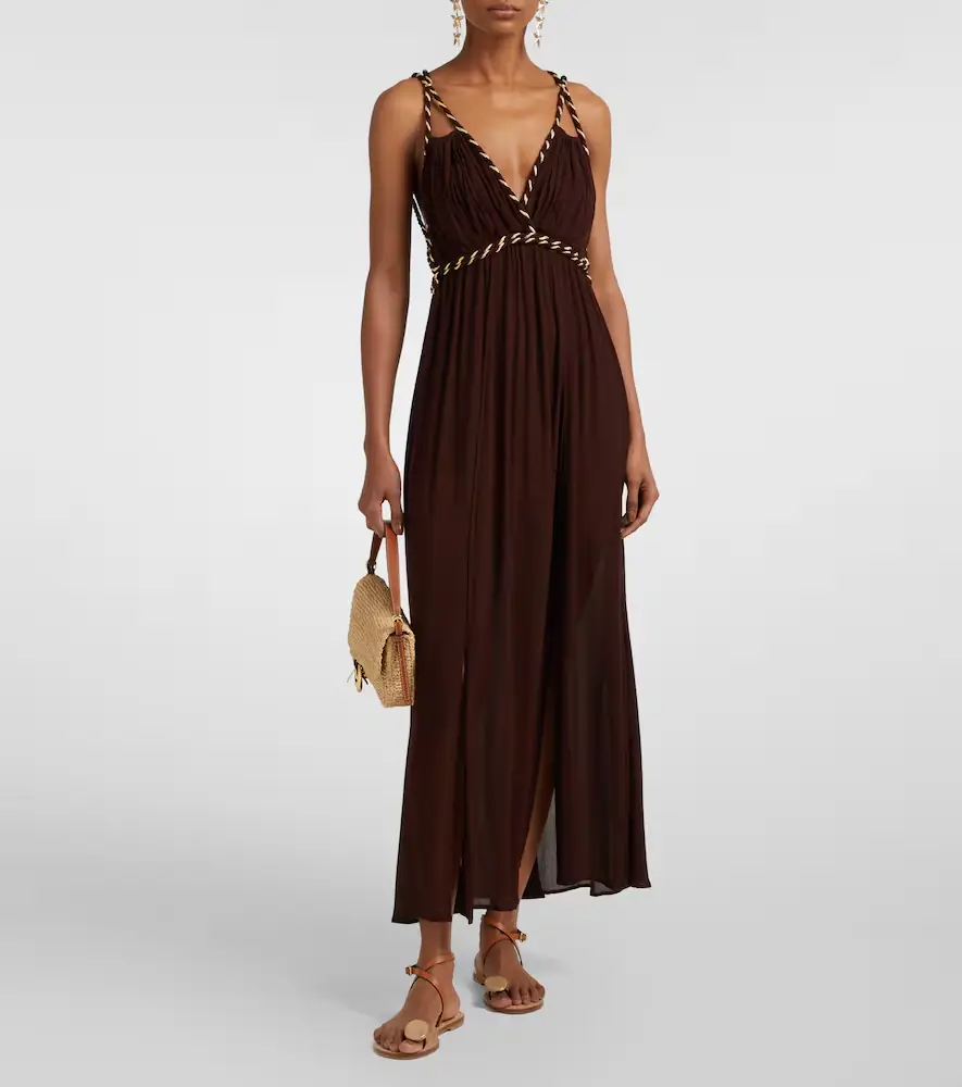 Poupette St Barth Collette open-back maxi dress | Thumbnail 2