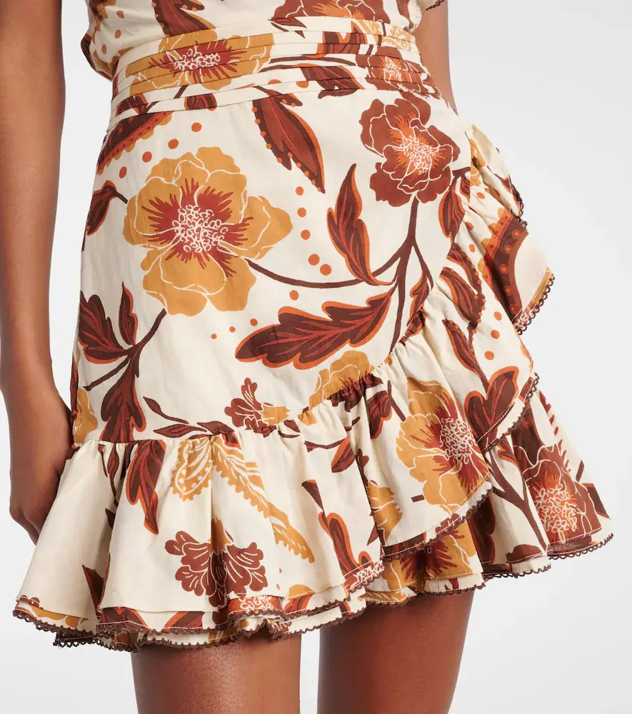 Poupette St Barth Corinne floral ruffled cotton minidress | Thumbnail 2