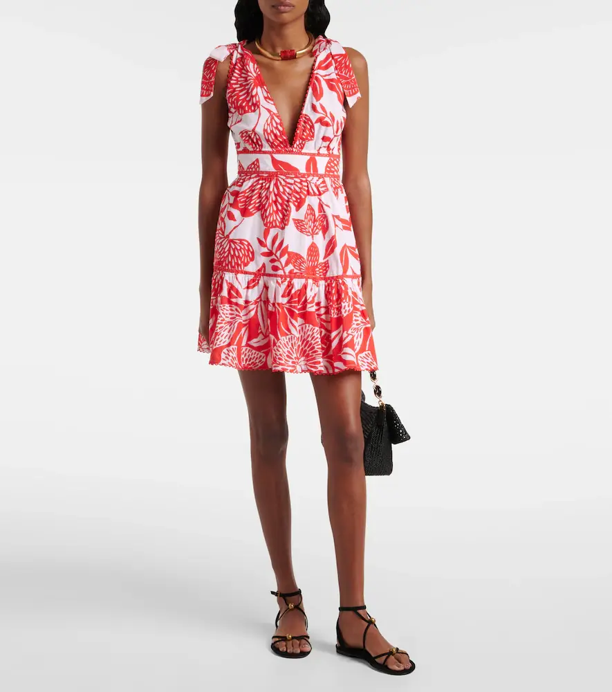 Poupette St Barth Cara cotton minidress | Thumbnail 3
