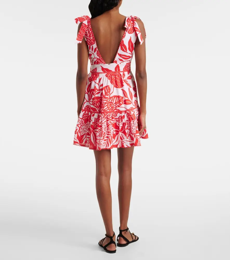 Poupette St Barth Cara cotton minidress | Thumbnail 4