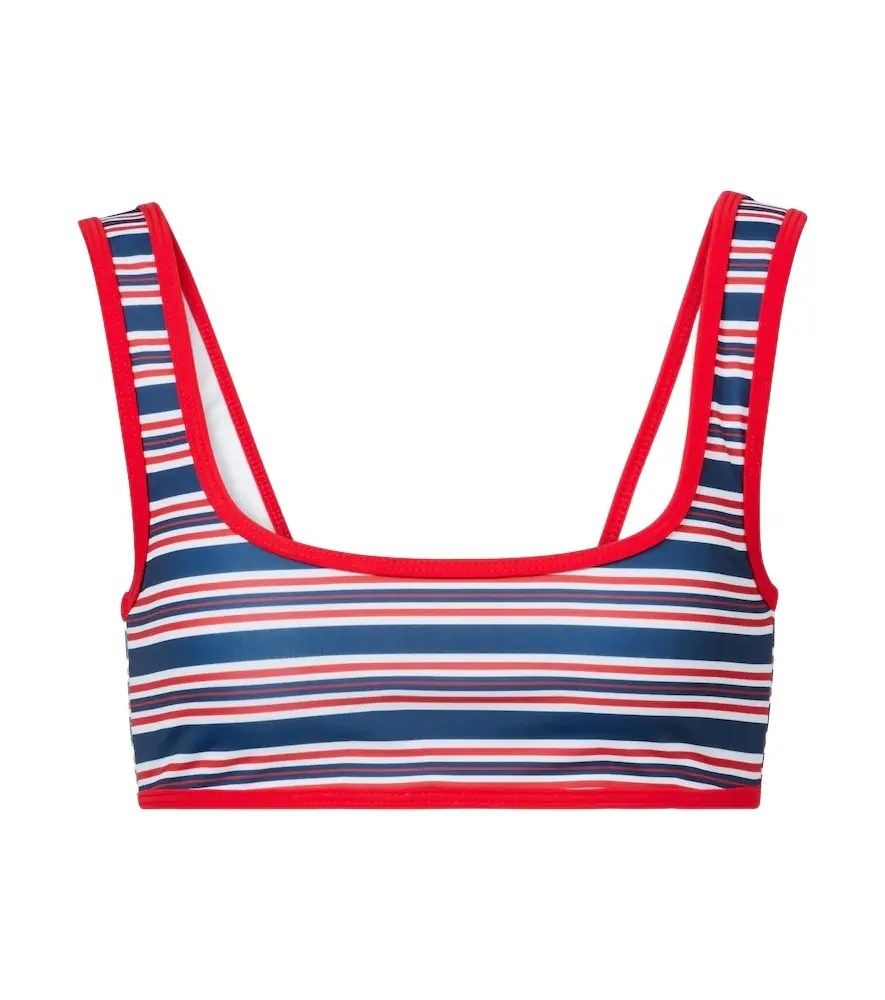 JADE SWIM Rounded Edges striped bikini top | Image 1 JADE SWIM Rounded Edges striped bikini top | Image 1